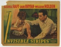 6m512 INVISIBLE STRIPES LC 1939 great c/u of George Raft consoling young brother William Holden!