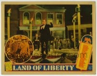 6m572 LAND OF LIBERTY LC 1940 great image of Raymond Massey from Abe Lincoln in Illinois!