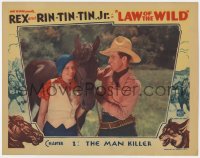 6m578 LAW OF THE WILD chapter 1 LC 1934 Rex, Bob Custer & Lucille Brown in color, The Man Killer!