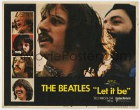 6m588 LET IT BE LC #8 1970 The Beatles, close up of Ringo Starr with Paul behind him!