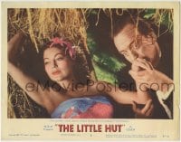 6m597 LITTLE HUT LC #3 1957 tropical beauty Ava Gardner seems absent minded as Niven seduces her!