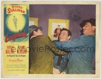 6m606 LOOPHOLE LC 1954 image of Barry Sullivan brawling with Charles McGraw and another, film noir!