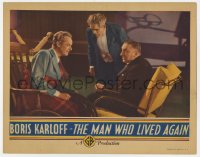 6m630 MAN WHO LIVED AGAIN LC 1936 love crazed scientist Boris Karloff can switch people's minds!