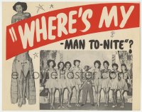 6m099 BROWNSKIN MODELS LC 1944 all-black war movie Marching On retitled as Where's My Man To-Nite!