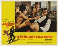 6m700 ON HER MAJESTY'S SECRET SERVICE LC #7 1969 George Lazenby as James Bond with Bond girls!