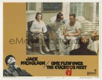 6m704 ONE FLEW OVER THE CUCKOO'S NEST LC #8 1975 Louise Fletcher watching Jack Nicholson!