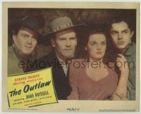 6m709 OUTLAW LC 1946 best c/u of sexy Jane Russell, Jack Buetel, Walter Huston & Thomas Mitchell!