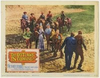6m710 OUTLAWS IS COMING LC 1965 The Three Stooges w/Curly-Joe, Adam West, Nancy Kovack as Oakley!