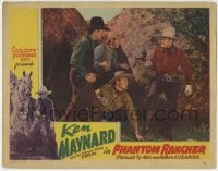 6m725 PHANTOM RANCHER LC 1940 cowboy hero Ken Maynard holds three bad guys at gunpoint!