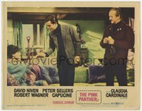 6m728 PINK PANTHER LC #7 1964 David Niven watches Robert Wagner holding Capucine's hand!