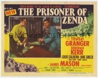 6m741 PRISONER OF ZENDA LC #7 1952 Stewart Granger & Robert Coote over dead body on floor!