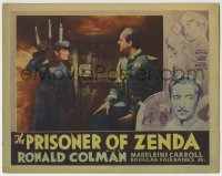 6m740 PRISONER OF ZENDA Other Company LC 1937 close up of Ronald Colman with candles & David Niven!