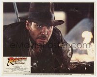 6m751 RAIDERS OF THE LOST ARK LC #5 1981 c/u of petrified Harrison Ford staring down a cobra!