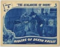 6m762 RIDERS OF DEATH VALLEY chapter 5 LC 1941 Dick Foran opening trapdoor, The Avalanche of Doom!