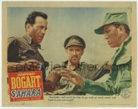 6m783 SAHARA LC 1943 Humphrey Bogart tells Nazi Henry Rowland to surrender for water and food!
