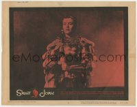 6m785 SAINT JOAN LC #8 1957 Otto Preminger, Saul Bass border art, Jean Seberg as Joan of Arc!