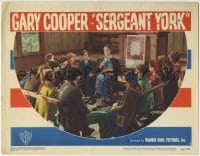 6m806 SERGEANT YORK LC #8 R1949 war hero Gary Cooper reading Bible to lots of kids, Howard Hawks