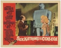 6m808 SEX KITTENS GO TO COLLEGE LC #3 1960 wacky image of sexy Mamie Van Doren with huge robot!