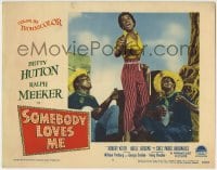 6m834 SOMEBODY LOVES ME LC #5 1952 Betty Hutton & two banjo players performing in blackface!