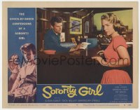 6m843 SORORITY GIRL LC #8 1957 AIP, the shock by shock confessions of a bad girl, great border art!