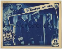 6m844 SOS COAST GUARD chapter 1 LC 1937 Ralph Byrd & Alexander by ship's wheel, Disaster at Sea!