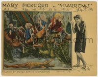 6m845 SPARROWS LC 1926 swamp child Mary Pickford laughs at young kids on log scared by alligator!