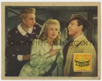 6m852 SPRINGTIME IN THE ROCKIES LC 1942 Charlotte Greenwood & Betty Grable look at John Payne!