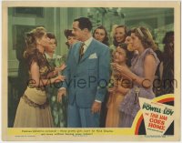 6m904 THIN MAN GOES HOME LC #2 1944 pretty girls won't let William Powell go without buying tickets