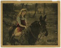 6m914 THROUGH THE BACK DOOR LC 1921 great close up of pretty Mary Pickford on back of pony!