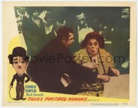 6m918 TILLIE'S PUNCTURED ROMANCE LC #5 R1950 border art of Charlie Chaplin, Marie Dressler shocked!