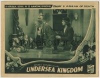 6m942 UNDERSEA KINGDOM chapter 3 LC 1936 man & woman plead with Atlantis survivor, Arena of Death!