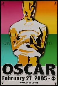 6r010 77th ANNUAL ACADEMY AWARDS DS 1sh 2005 Brett Davidson artwork of the Oscar!