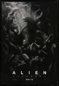 6r023 ALIEN COVENANT style C teaser DS 1sh 2017 Ridley Scott, Fassbender, incredible sci-fi image!