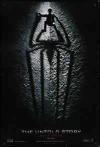 6r029 AMAZING SPIDER-MAN int'l teaser DS 1sh 2012 shadowy image of Andrew Garfield climbing wall!
