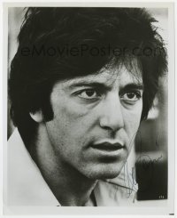 6s670 AL PACINO signed 8x10 REPRO still 1980s great youthful close portrait of the intense star!