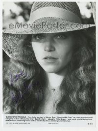 6s155 AMY IRVING signed 7.25x10 still 1980 beautiful super close portrait from Honeysuckle Rose!