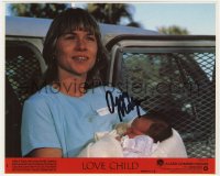 6s156 AMY MADIGAN signed 8x10 mini LC #1 1982 great close up holding baby from Love Child!