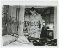 6s675 ANDREA LEEDS signed 8.25x10 REPRO still 1980s laying in bed as Gary Cooper watches in The Real Glory!