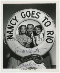 6s160 ANN SOTHERN signed TV 8x10 still R1960s with Jane Powell & Louis Calhern in Nancy Goes to Rio!