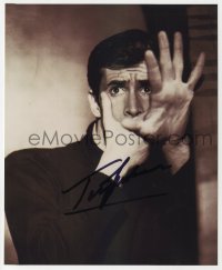 6s684 ANTHONY PERKINS signed 8x10 REPRO still 1990s classic close up from Hitchcock's Psycho!