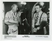 6s203 CARL REINER signed 8x10.25 still 1982 candid with Steve Martin in Dead Men Don't Wear Plaid!