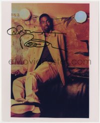 6s708 CHRIS ROCK signed color 8x9.75 REPRO still 2000s great full-length portrait of the comedian!