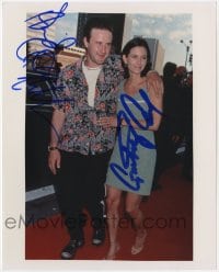 6s720 DAVID ARQUETTE/COURTENEY COX signed color 8x10 REPRO still 2000s husband & wife on red carpet!