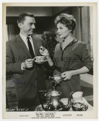 6s231 DAVID WAYNE signed 8.25x10 still 1959 close up with Betsy Palmer in The Last Angry Man!
