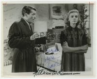 6s728 DESIGNING WOMAN signed 8x10 REPRO still 1980s by BOTH Gregory Peck AND Lauren Bacall!