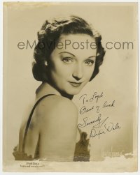 6s616 DIXIE DALE signed 8x10 music publicity still 1930s close portrait of the pretty singer!