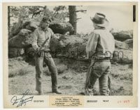 6s249 DON MURRAY signed 8x10 still 1958 as a cowboy with rifle in From Hell to Texas!