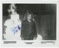 6s256 DREW BARRYMORE signed 8x9.75 still 1984 c/u when she was a young girl in Firestarter!