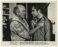 6s257 DUB TAYLOR signed 8x10 still 1967 close up with Michael J. Pollard in Bonnie and Clyde!