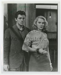 6s757 FARLEY GRANGER signed 8.25x10 REPRO still 1980s close up with Adele Jergens in Edge of Doom!